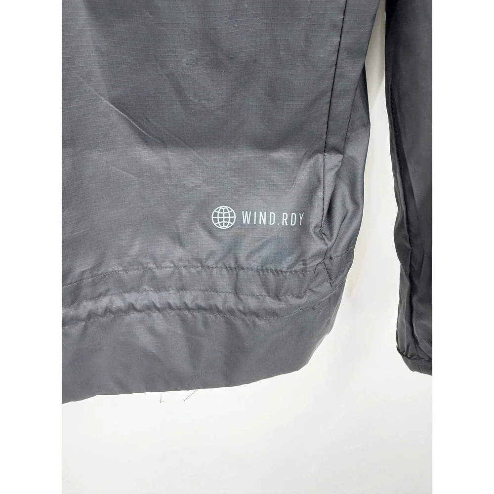 Adidas Wind.RDY Windbreaker Jacket Women S Black Ripstop Hooded HD9340